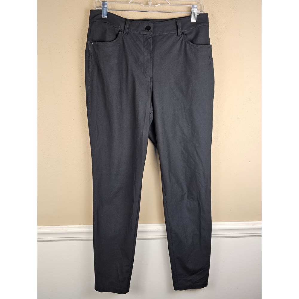 Lululemon Womens Black City Sleek 5 Pocket High Rise 7/8 Pants 10